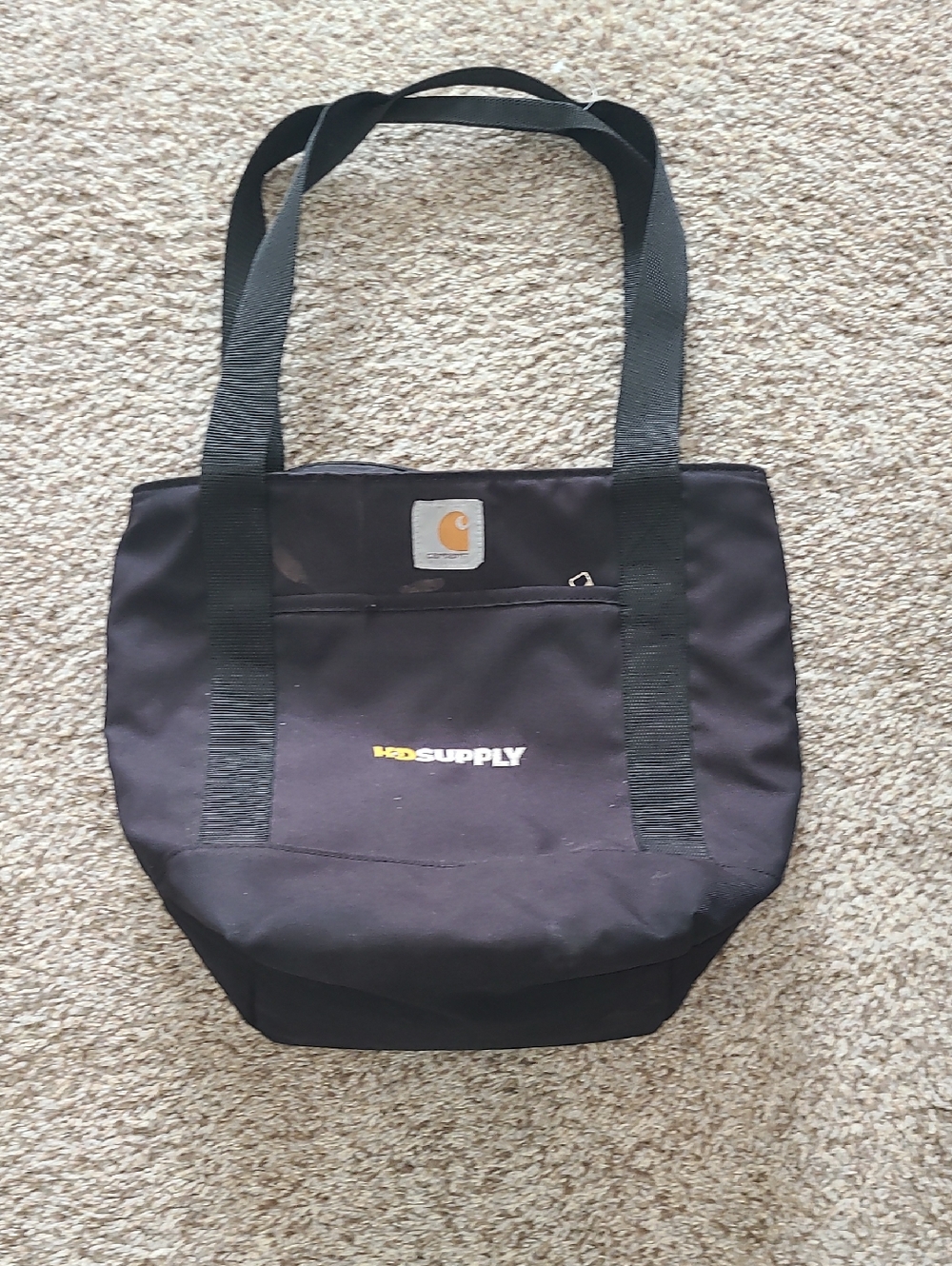 Carhartt Black Lunch Tote with Yellow Logo